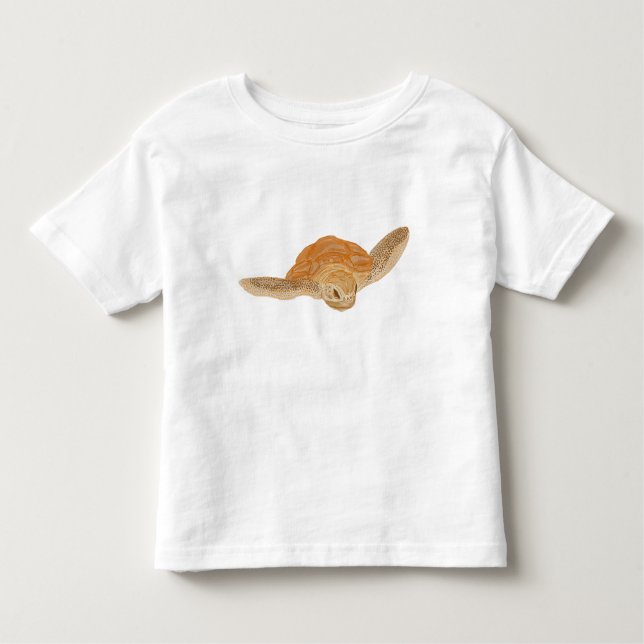 Sea Turtle under Vatten - transparent. T Shirt (Framsida)