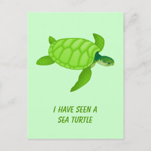 Sea Turtle Vykort