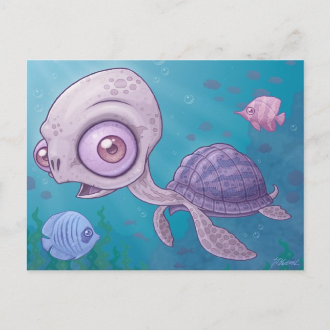Sea Turtle-vykort Vykort (Framsida)