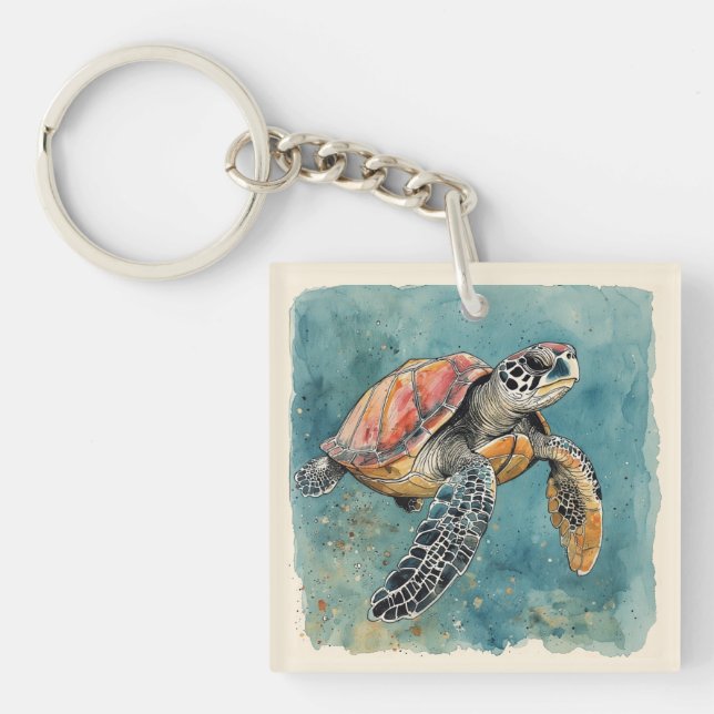 Sea Turtle Watercolor (Framsidan)