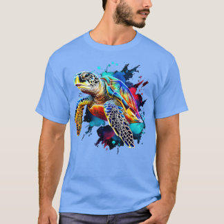 Sea Turtle Watercolor T Shirt