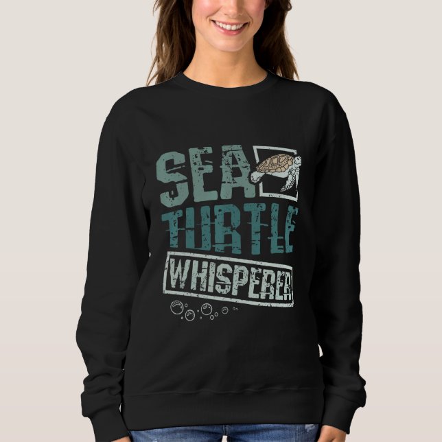 Sea turtle whisperer t shirt (Framsida)
