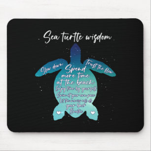 Sea Turtle Wisdom Sea Turtle Kärlek Musmatta