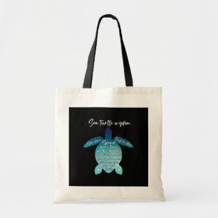 Sea Turtle Wisdom Sea Turtle Kärlek Tygkasse