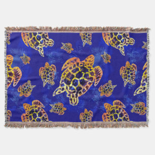 Sea Turtles Batik African Art Filt