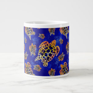Sea Turtles Batik African Art Jumbo Mugg