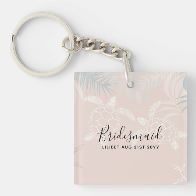 Sea Turtles Beach Coral och Turquise Brudens sida (Framsidan)