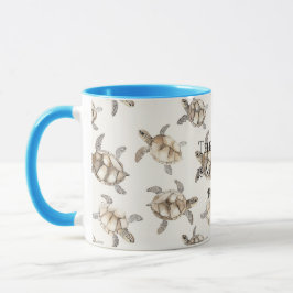 Sea Turtles Beach Happy Place Mugg