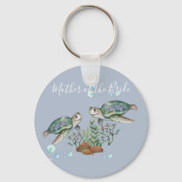 Sea Turtles Beach Wedding Nyckelring