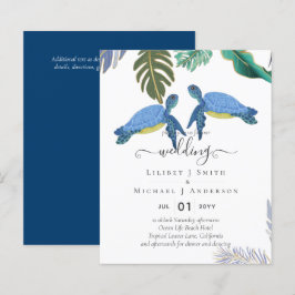 Sea Turtles Bröllop Blue Gult