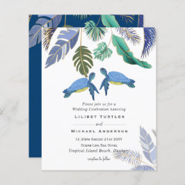 Sea Turtles Bröllop Blue Gult