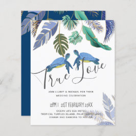 Sea Turtles Bröllop Blue Gult