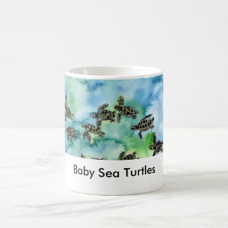 sea_turtles_painting babyhavssköldpaddor kaffemugg