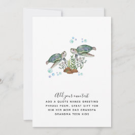 SEA TURTLES Personlig