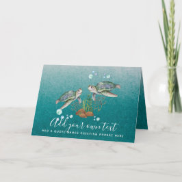 SEA TURTLES Personlig Kort