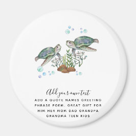 SEA TURTLES Personlig Magnet