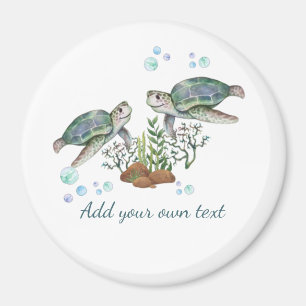 SEA TURTLES Personlig Magnet