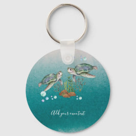 SEA TURTLES Personlig Nyckelring