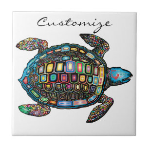 Sea Turtles Thunder_Cove Kakelplatta