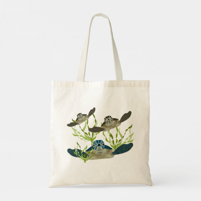 Sea Turtles Totebag Tygkasse (Baksida)
