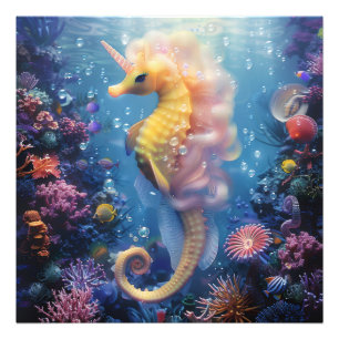 Sea-Unicorn #2 Fototryck