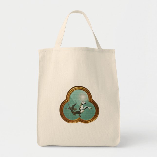 Sea Unicorn Bag Tygkasse (Framsidan)