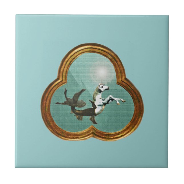 Sea Unicorn Tile Kakelplatta (Framsidan)