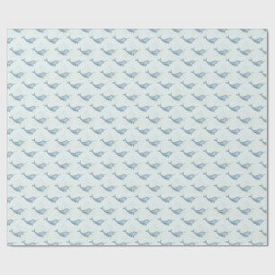 Sea Unicorn Watercolor Narwhal Presentpapper