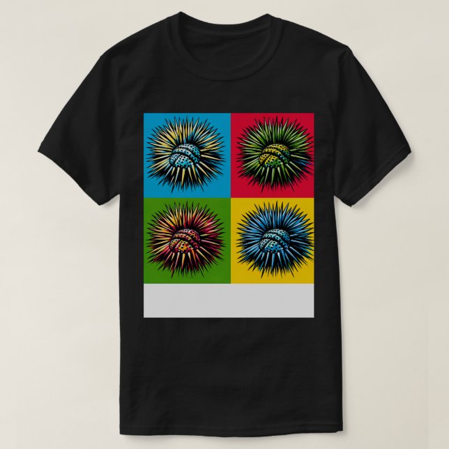 Sea Urchins Art Trendig Marine Life T Shirt (Design framsida)