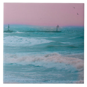Sea Velddrif South Afrika Nature Storm Kakelplatta