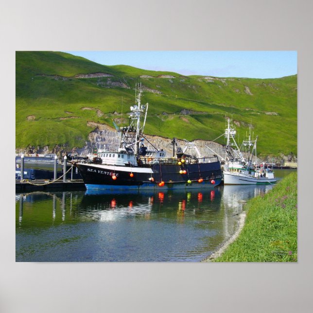 Sea Venture, Crab Boat in Dutch Harbor, Alaska Poster (Framsidan)
