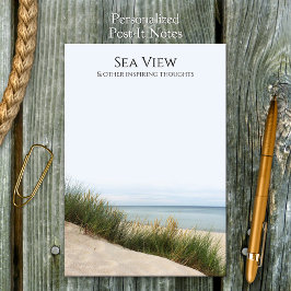 Sea View Beach Dunes Post-it Notes Block