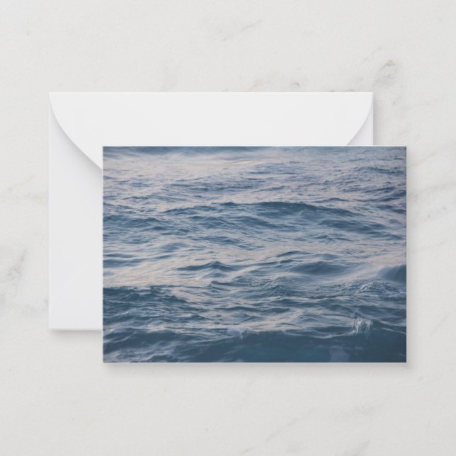 Sea water closeup anteckningskort (Framsida)