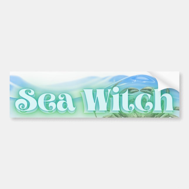 Sea Witch Bumper Sticker w/o logotyp Bildekal (Framsidan)
