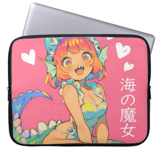 Sea Witch "Umi no Majo" Kawaii Anime Monster Girl Laptop Fodral
