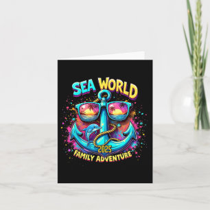 Sea World 2025 Ocean Explorer Minnen Familj Semest Kort