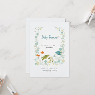Sea World Baby Shower-inbjudan Inbjudningar