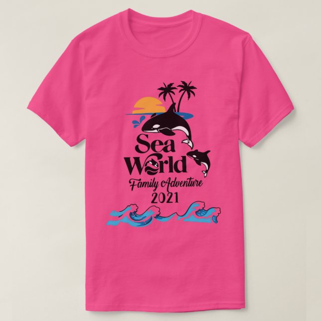 Sea World Family Adventure 2021 Summer T Shirt (Design framsida)