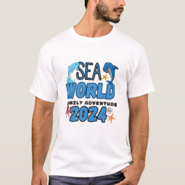 Sea World Family Äventyr 2024,familjeterester T Shirt