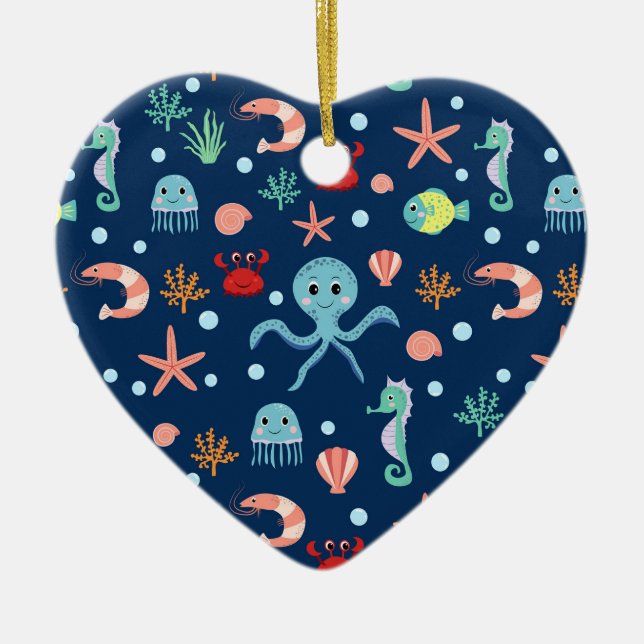 Sea World Julgransprydnad Keramik (Framsidan)