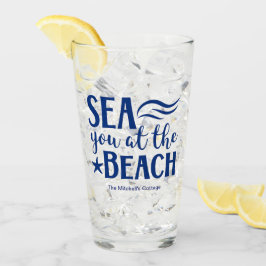 Sea You At The Beach Citat Marin Modern Kustnära G Glaskopp