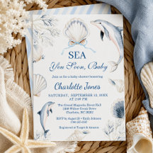 Sea You Soon Baby Boy Kust Baby Shower