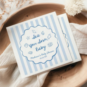 Sea You Soon Baby Kust Baby Shower Pappersservett