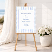 Sea You Soon Baby Kust Baby Shower Välkomstskylt