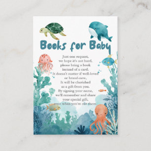 Sea You Soon Baby Shower Böcker för Bebis Tilläggskort