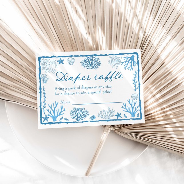 Sea You Soon Baby Shower Diaper Raffle Tilläggskort (Skapare uppladdad)