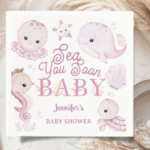 Sea You Soon Baby Shower Flicka Rosa Ocean