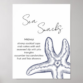 Sea You Soon Baby Shower Matbuffé Poster
