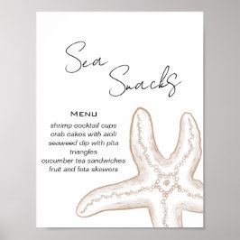 Sea You Soon Baby Shower Matbuffé Poster
