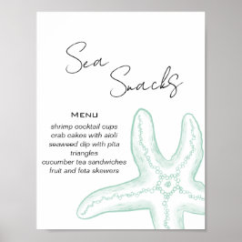 Sea You Soon Baby Shower Matbuffé Poster